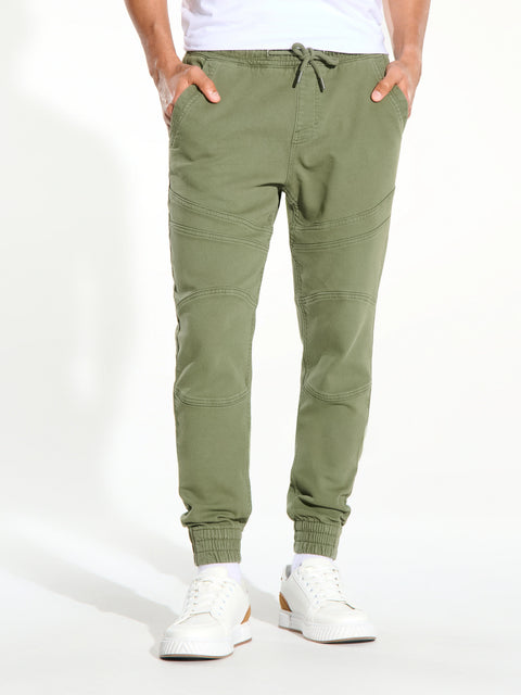Sinsay Men's Olive Green Slim Fit Jogger Pants | Sinsay In Lebanon