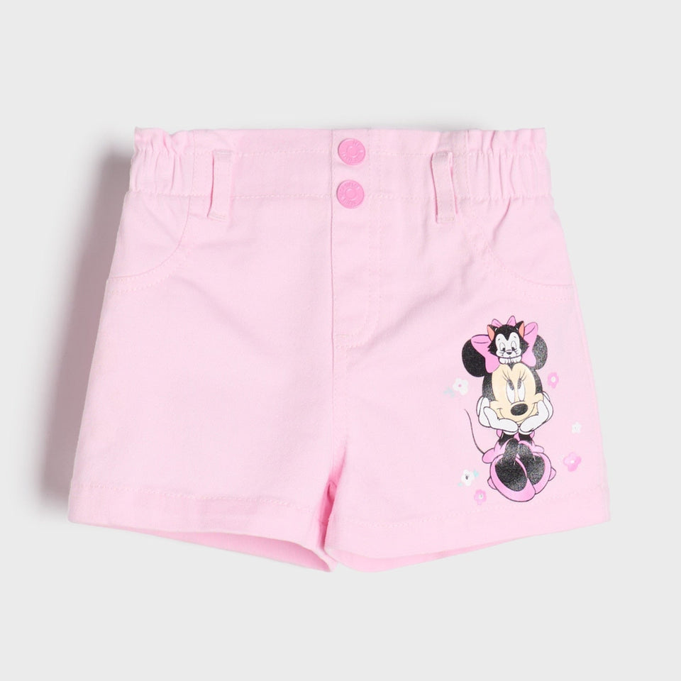 Sinsay Girl's Pink Graphic Printed Mini Short