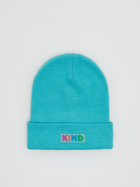 Reserved Girl's Blue Beanie Hat With Patch | Reserved In Lebanon