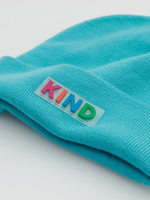 Reserved Girl's Blue Beanie Hat With Patch | Reserved In Lebanon