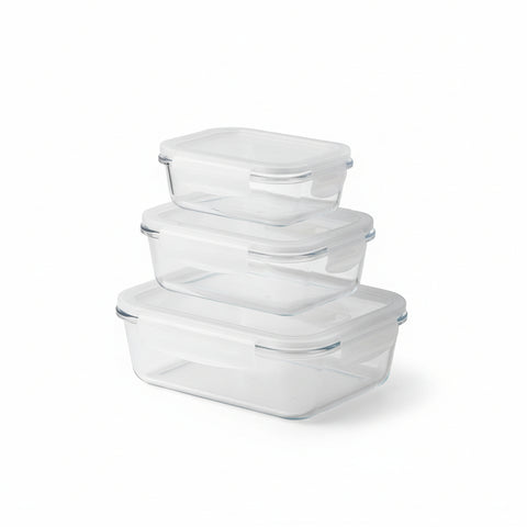 Clear plastic lids on a black surface with 'Horizn' branding.