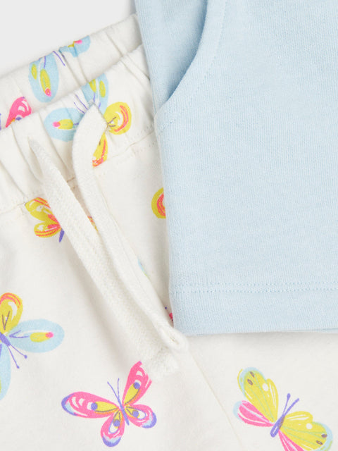 Sinsay Girl's Pale Blue Shorts 2 Pack | Sinsay In Lebanon