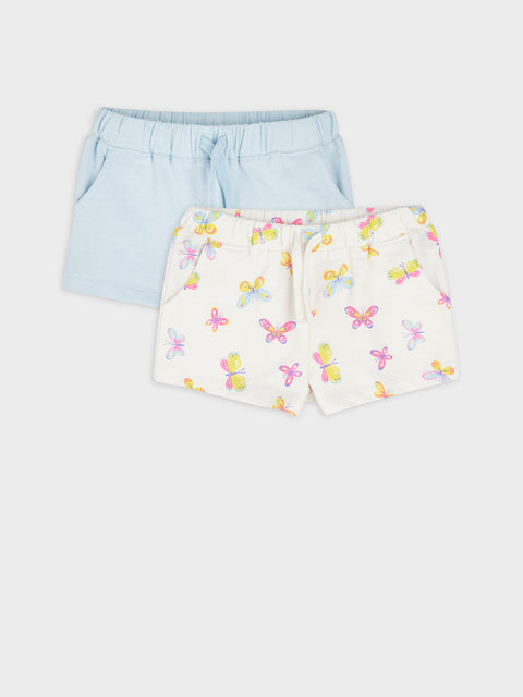 Sinsay Girl's Pale Blue Shorts 2 Pack | Sinsay In Lebanon