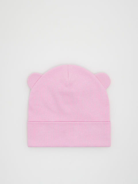 Reserved Baby Girl's Pink Hat With Ears | Reserved In Lebanon