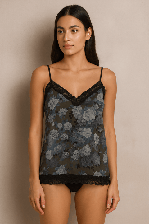Demar Women's Olive Floral Print Camisole | Demar In Lebanon