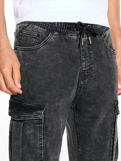 Sinsay Men's Dark Gray Cargo Joggers Pant | Sinsay In Lebanon