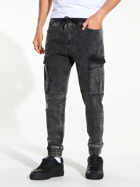 Sinsay Men's Dark Gray Cargo Joggers Pant | Sinsay In Lebanon