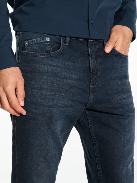 Sinsay Men's Steel Blue Regular-Fit Jeans With Four Pocket | Sinsay In Lebanon