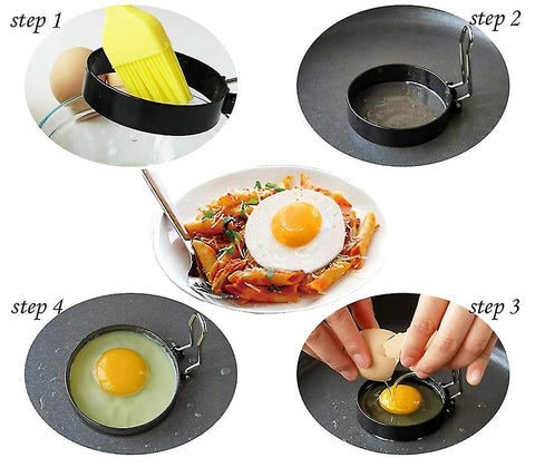 Stainless Steel Fried Egg Pancake Shaper Omelette Mold Frying Egg Cooking Tools Kitchen Accessories Gadget Rings AM02