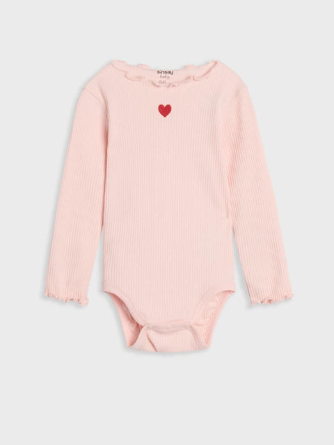 Sinsay Baby Girl's Off White & Light Pink Pack Of 2 Ribbed Knit Bodysuits | Sinsay In Lebanon