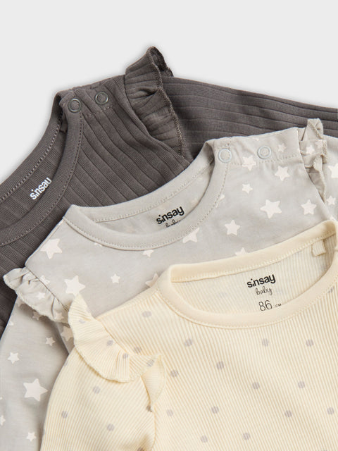 Sinsay Baby Girl's Multi 3pc Bodysuits | Sinsay in Lebanon