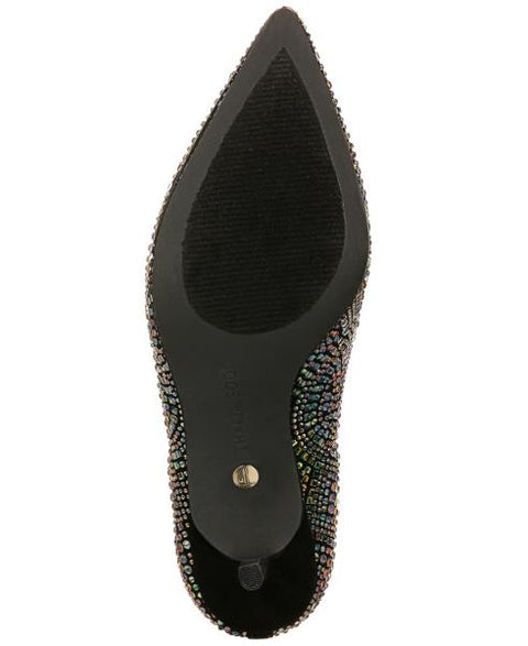 Heathere Womens Rhinestone Pointed Toe Pumps