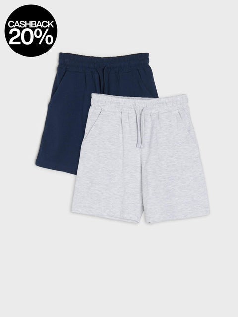 Sinsay Boy's Light Grey & Navy Shorts 2 Pack | Sinsay In Lebanon