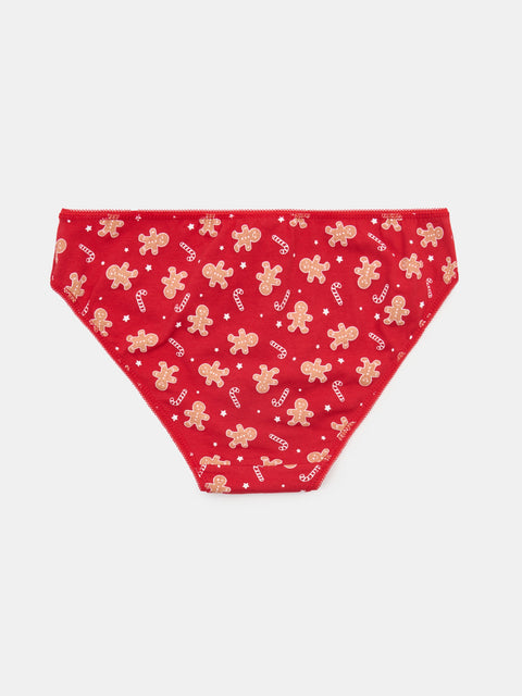 Sinsay Women's Red/Dark Green Christmas Panties 2-pack | Sinsay In Lebanon
