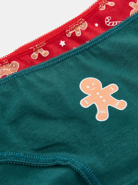 Sinsay Women's Red/Dark Green Christmas Panties 2-pack | Sinsay In Lebanon