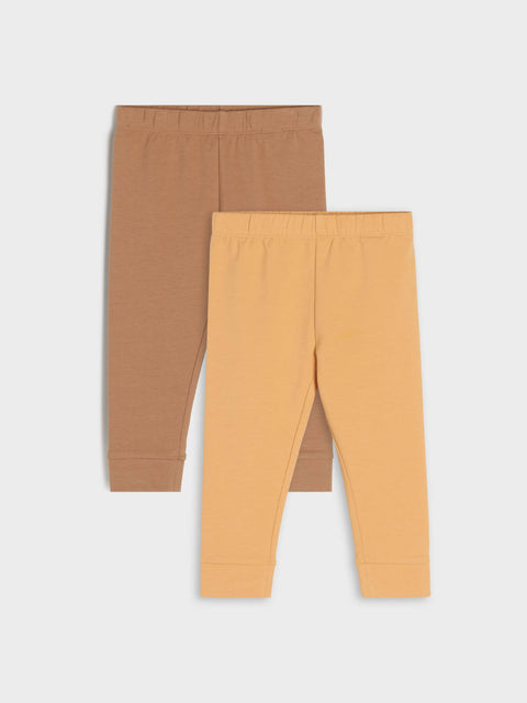 Sinsay Fox & Bunny Baby Boy's Peach & Light Brown Leggings Set Of 2pcs | Sinsay In Lebanon