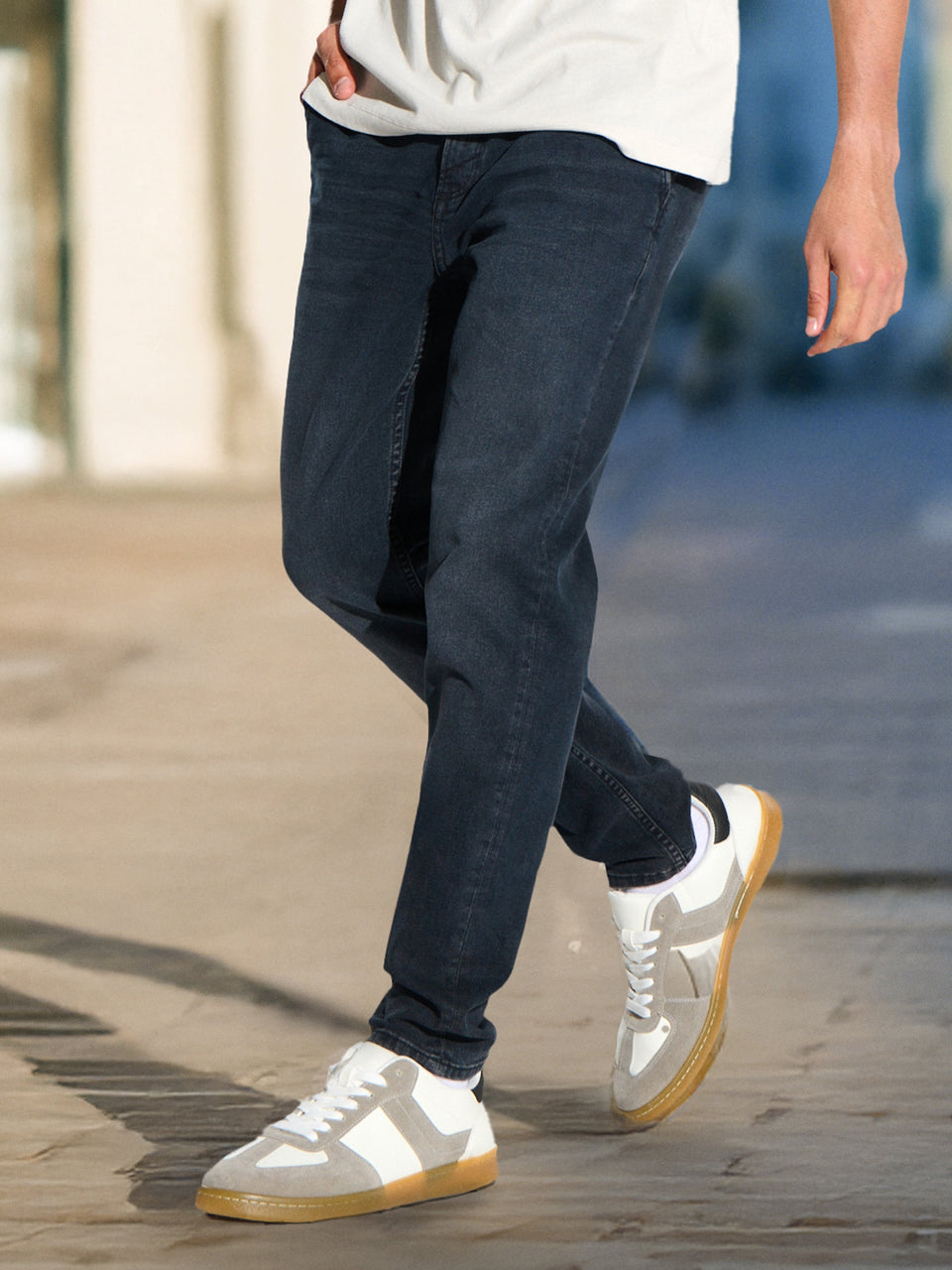 Sinsay Men's Steel Blue Slim-Fit Jeans | Sinsay In Lebanon