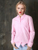 Sinsay Women’s Pink Striped Cotton Shirt | Sinsay in Lebanon