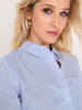 Sinsay Women's Blue Striped Cotton Shirt | Sinsay In Lebanon