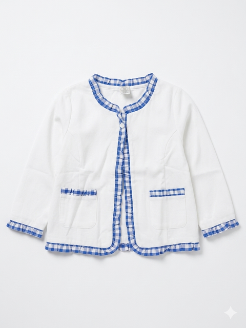 Charanga Girl's White & Blue Jacket | Charanga In Lebanon