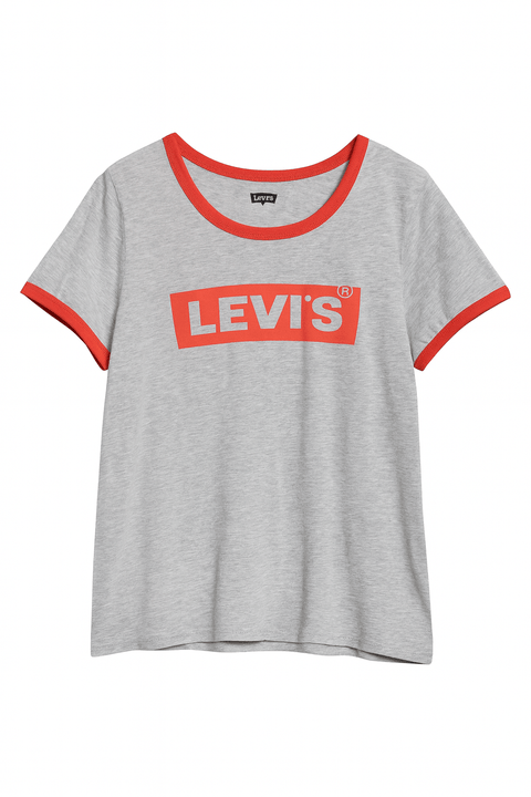 Levis Girl's Gray  T-shirt ABFK78