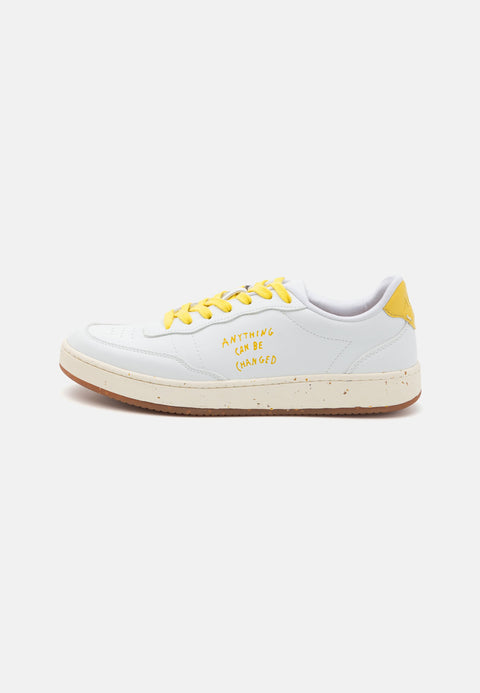 ACBC Women's White & Yellow Evergreen Nature Sneakers |ACBC In Lebanon