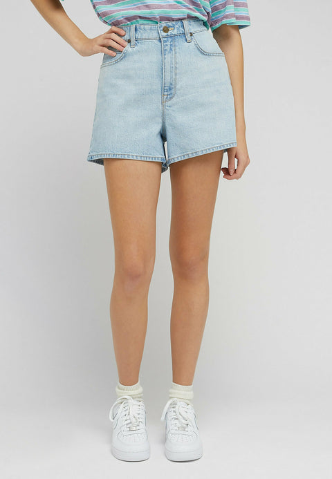 Lee Women's Light Blue Soft Diffused Denim Short | Lee In Lebanon