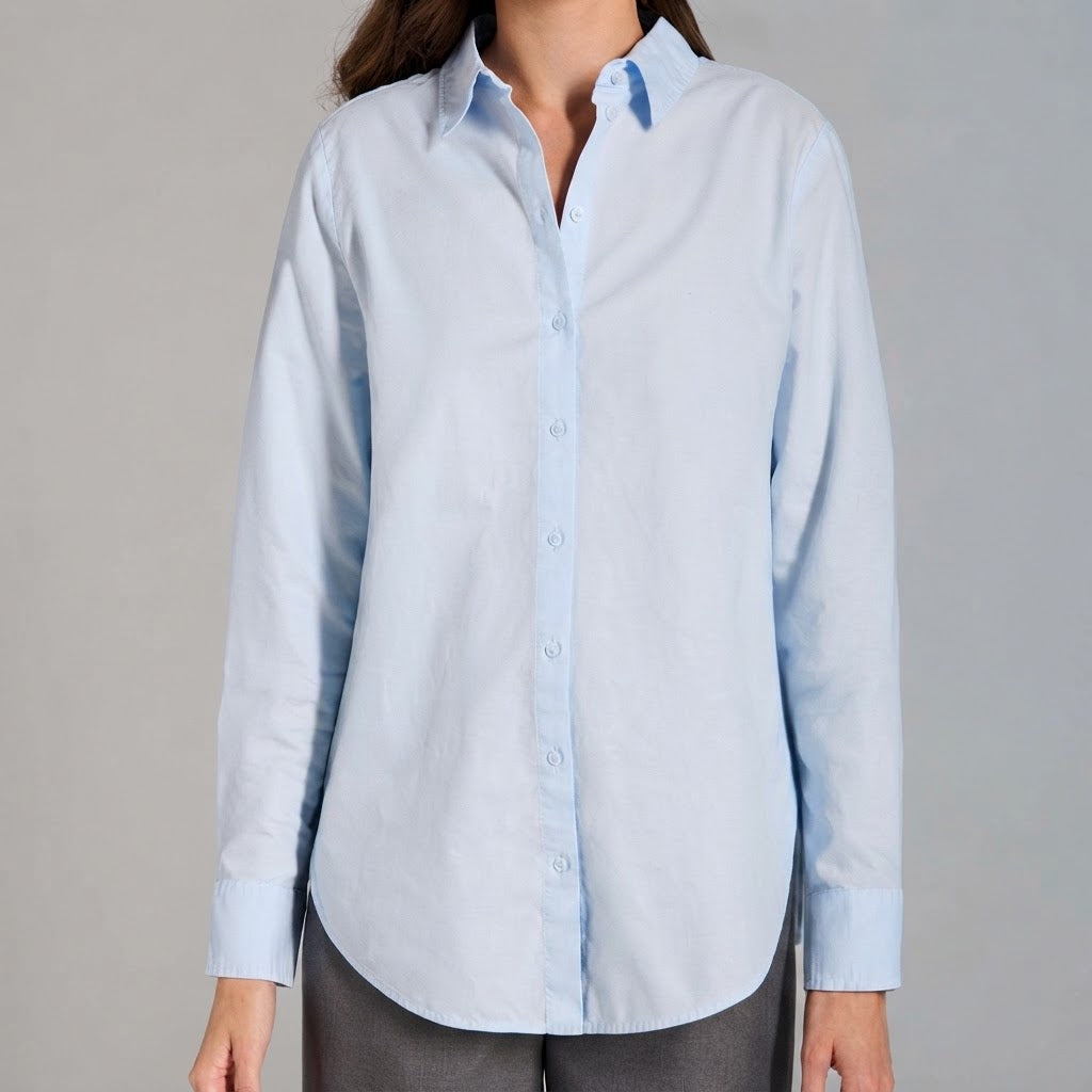 Sinsay Women's Light Blue Long Sleeve Shirt