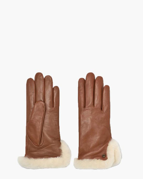 UGG Women's Camel Leather Gloves |UGG In Lebanon