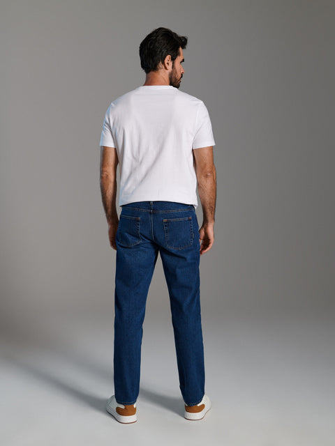 Sinsay Men's Dark Blue Regular Fit Jeans|Sinsay In Lebanon