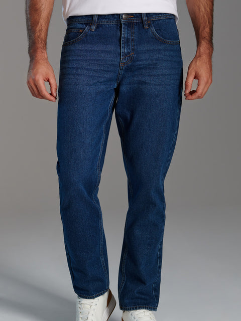Sinsay Men's Dark Blue Regular Fit Jeans|Sinsay In Lebanon