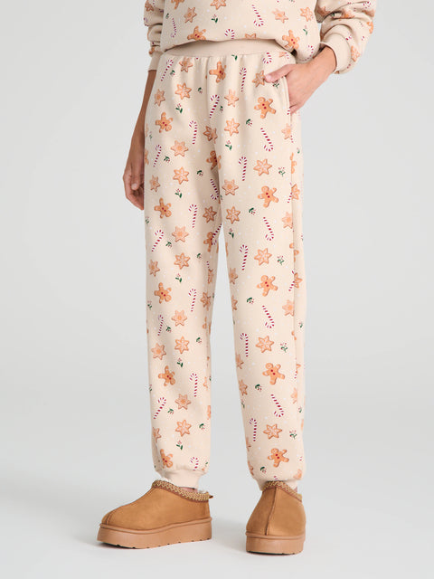 Sinsay Women's Beige Printed Christmas Sweatpant | Sinsay In Lebanon