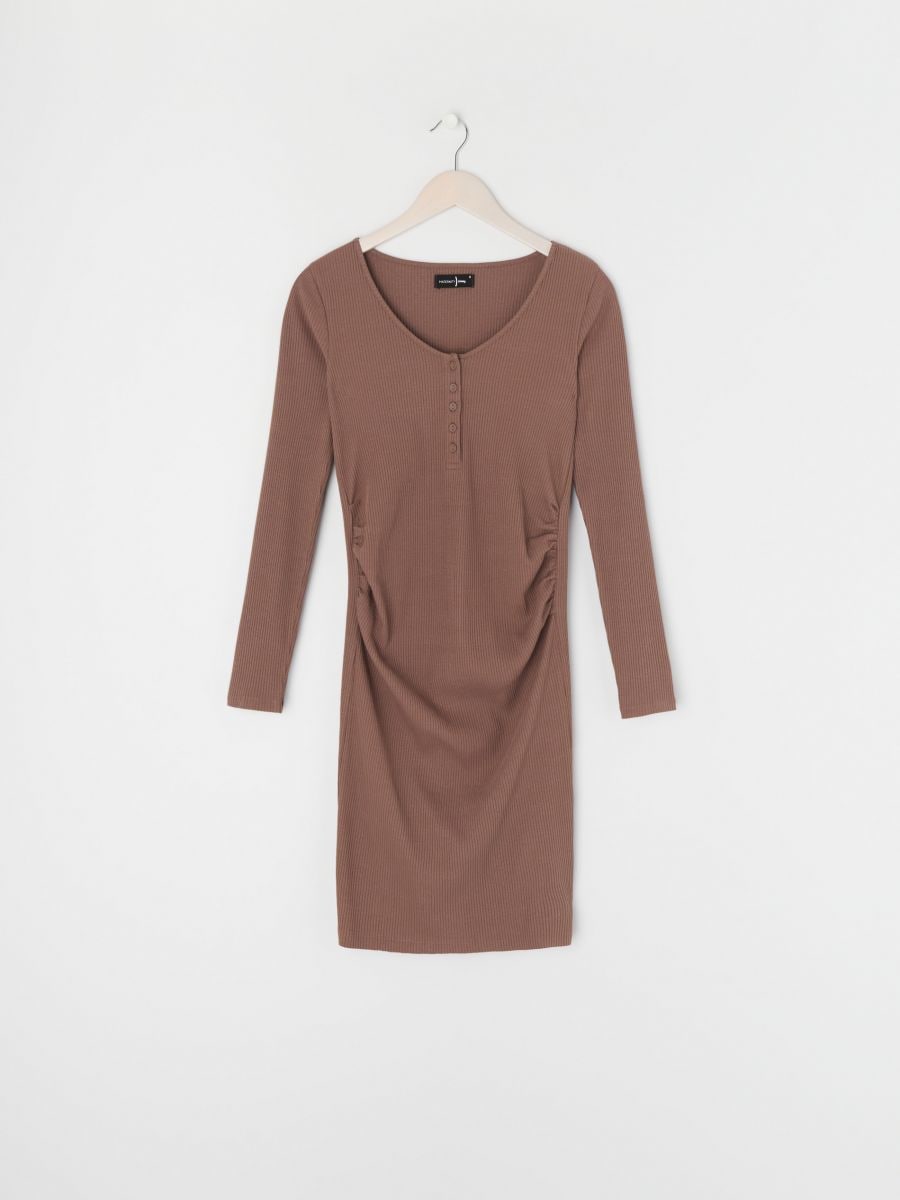 Sinsay Women's Dark Brown Maternity Dress | Sinsay In Lebanon