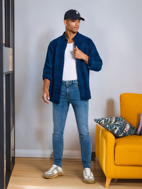 Sinsay Men's Blue Super Skinny Jeans | Sinsay In Lebanon