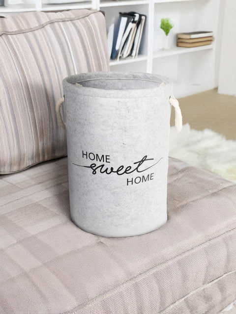 Sinsay Light Grey Round Storage Basket 30cm x 30cm x 40cm | Sinsay In Lebanon