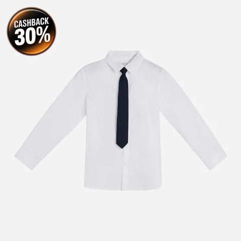 Sinsay Fox & Bunny Boy's White With Navy Tie Shirt | Sinsay In Lebanon