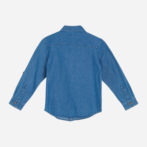 Sinsay Boy's Blue Long Sleeve Denim Shirts | Sinsay In Lebanon