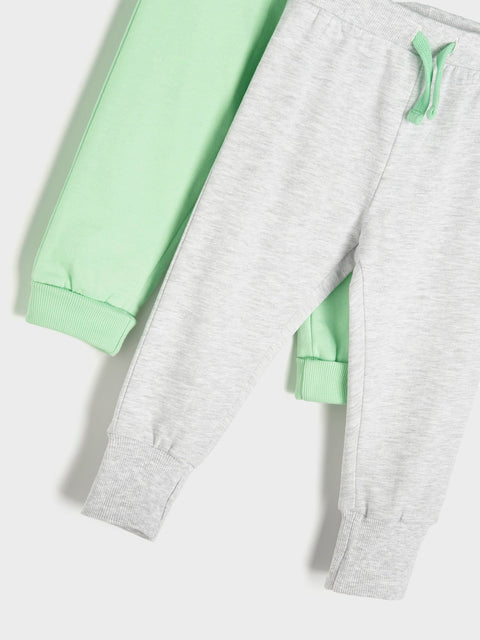 Sinsay Baby Boy's Grey & Light Green 2 Pack Sweatpants | Sinsay In Lebanon