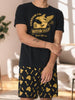 Sinsay Men's Black Printed Two Pieces Pajama Set | Sinsay In Lebanon