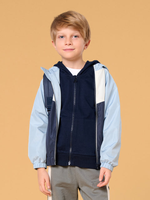Sinsay Baby Boy's Blue/White Hooded Jacket | Sinsay in Lebanon
