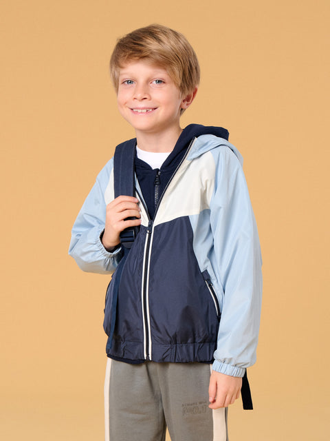 Sinsay Baby Boy's Blue/White Hooded Jacket | Sinsay in Lebanon