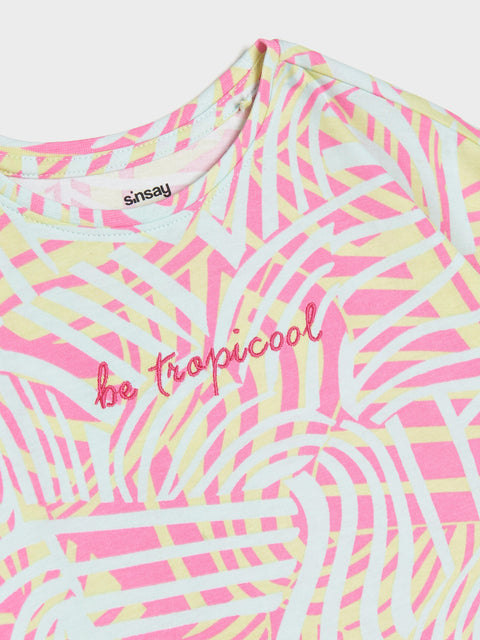 Sinsay Girl's Multicolor T-Shirt | Sinsay In Lebanon