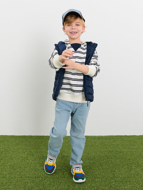 Sinsay Boy's Navy Puffer Hooded Vest|Sinsay In Lebanon