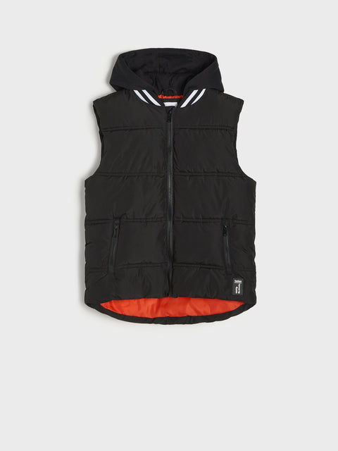 Sinsay Boy's Black Hooded Vest|Sinsay In Lebanon