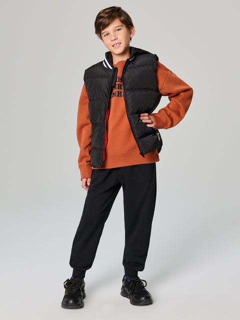 Sinsay Boy's Black Hooded Vest|Sinsay In Lebanon