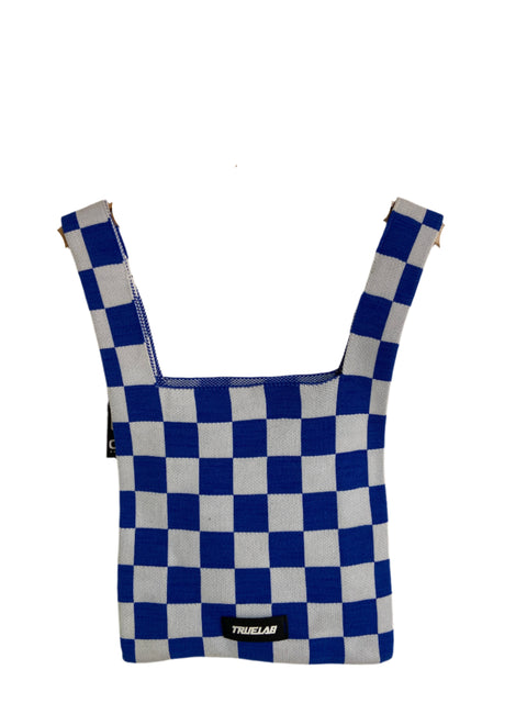 Only Women's White & Blue Knitted Tote Bag |Only In Lebanon