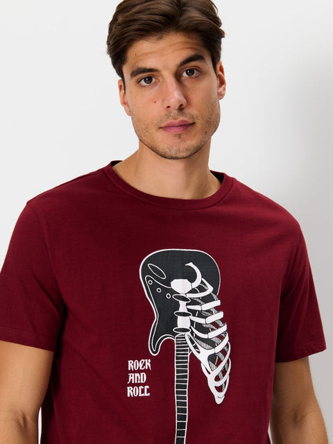 Sinsay Men's Burgundy & Black Short Pajama Set Of 2pcs | Sinsay In Lebanon