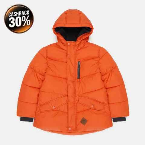 Reserved Boy's Orange Puffer Winter Hooded Jacket |Reserved In Lebanon