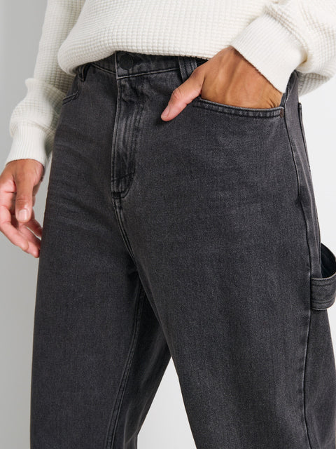 Sinsay Men's Washed Black Loose Fit Jogger Pant|Sinsay In Lebanon