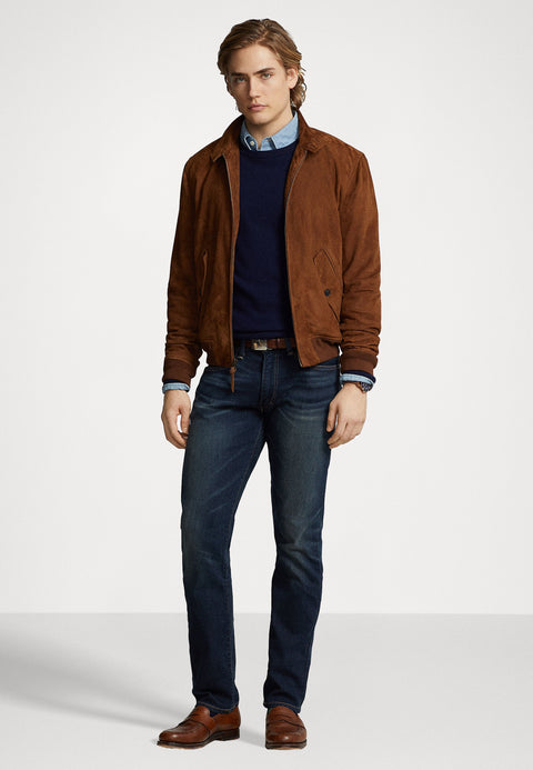 Polo Ralph Lauren Men's Dark Blue Varick Slim Fit Straight Stretch Jeans | Polo Ralph Lauren In Lebanon